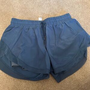 Halara Drawstring Contrast Flowy Mesh 2-in-1 Shorts